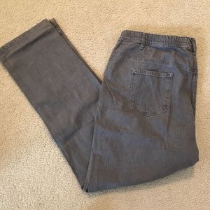 Elle gray straight leg jeans - womens 24, NWT